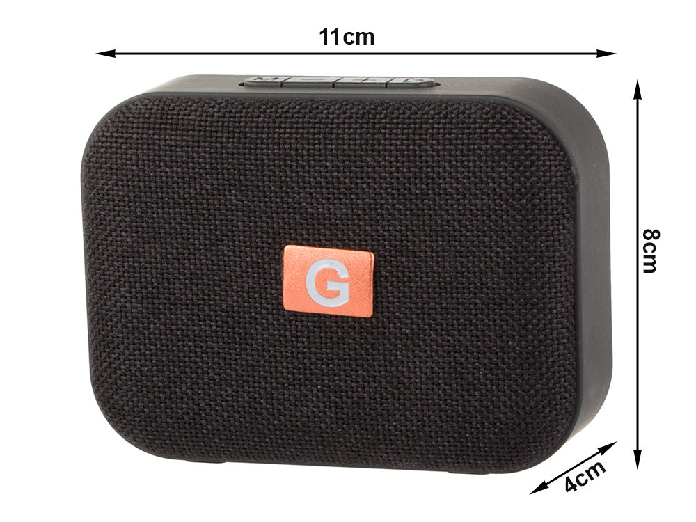Kompakt trådlös Bluetooth-högtalare med FM-radio