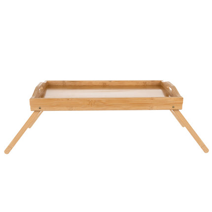 Foldbar morgenmads bord i  Bambus – Perfekt til Sengen