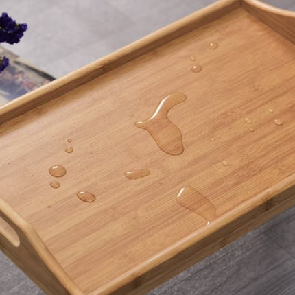 Foldbar morgenmads bord i  Bambus – Perfekt til Sengen