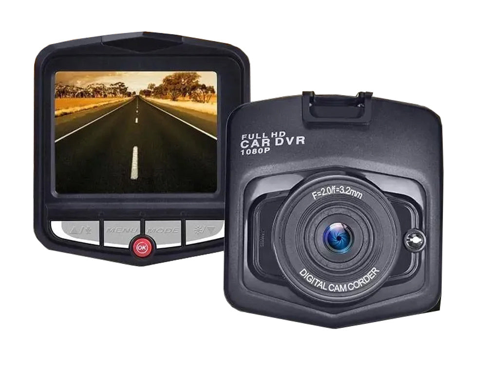 Full HD Dashcam med inbyggd skärm