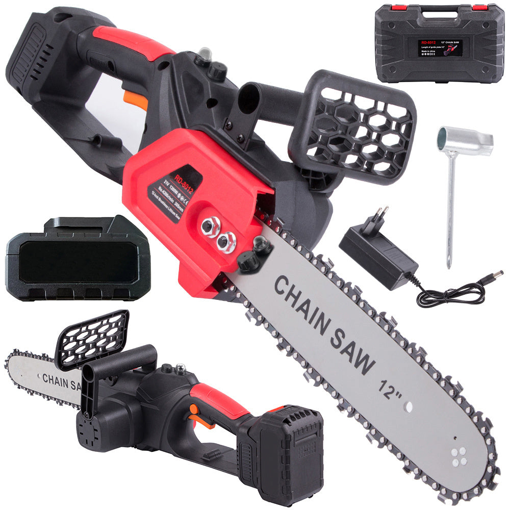 Batteridriven motorsåg 1200W - 30 cm Klipplängd