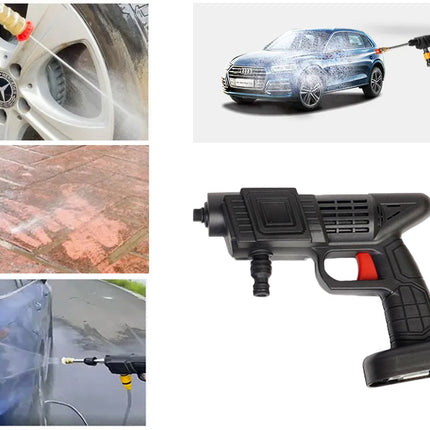 Højtryksrenser inkl. batteri og Tilbehør