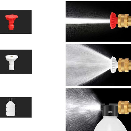 Højtryksrenser inkl. batteri og Tilbehør