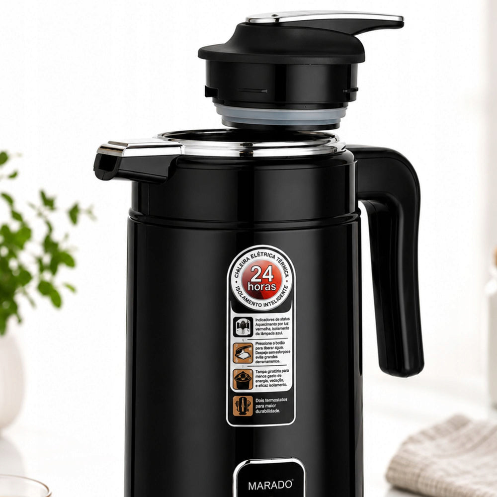Stor Elkedel 3,5 Liter 1500W – Elektrisk Kedel med Automatisk Slukning – Sort