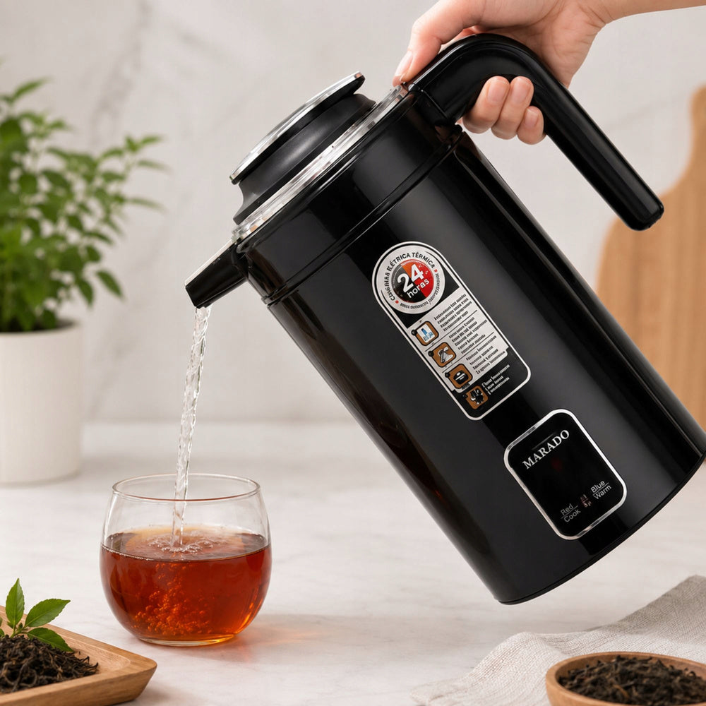 Stor Elkedel 3,5 Liter 1500W – Elektrisk Kedel med Automatisk Slukning – Sort