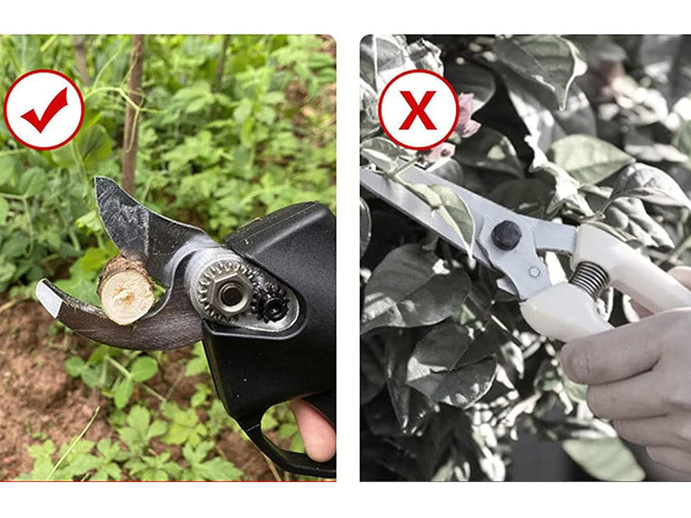 Sladdlös elektrisk sax för beskärning med kraftfull sax 21V