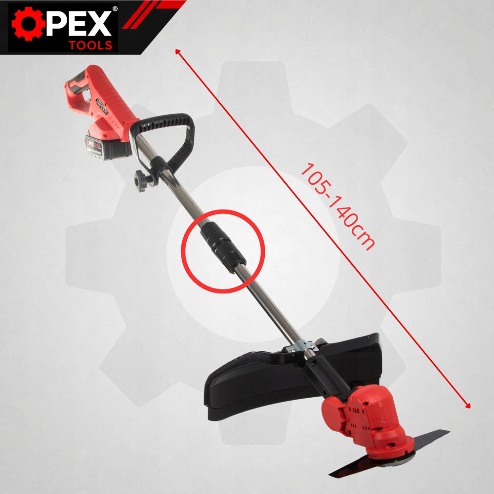 Trådløs Græstrimmer 21V 1200W med 2 Batterier – 3 Skæreværktøjer