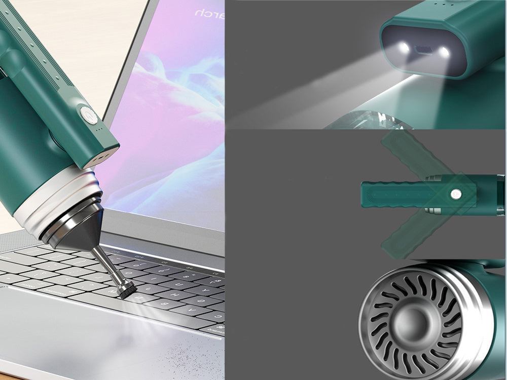 Trådløs Håndstøvsuger til Bil & Hjem 120W – Kraftig Mini Støvsuger med Blæsefunktion