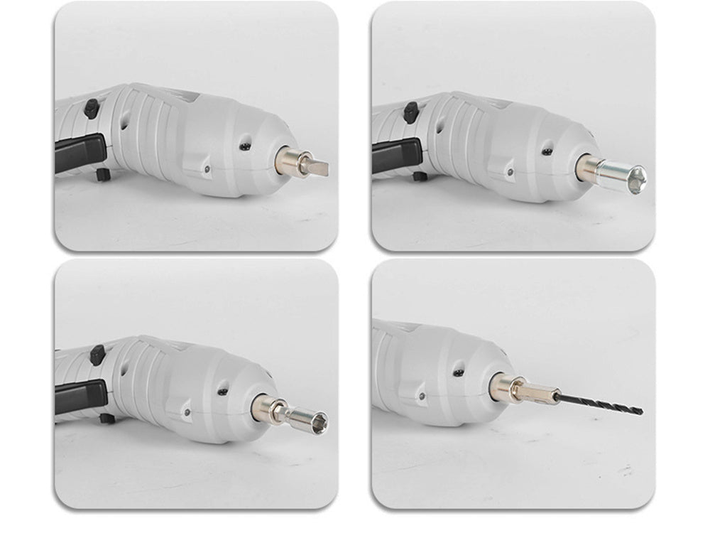 Skruetrækker Sæt 45 Dele – Ledningsfri Skruemaskine med USB Opladning og Kuffert