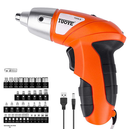 Mini Skruetrækker Genopladelig USB Letvægts inkl. Bitsæt