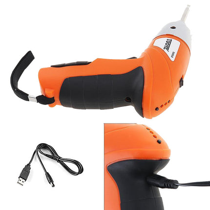 Mini Skruetrækker Genopladelig USB Letvægts inkl. Bitsæt