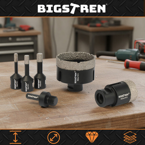 Diamant Hulsave sæt M14 (6–68 mm) – 6 dele til fliser, keramik & sten