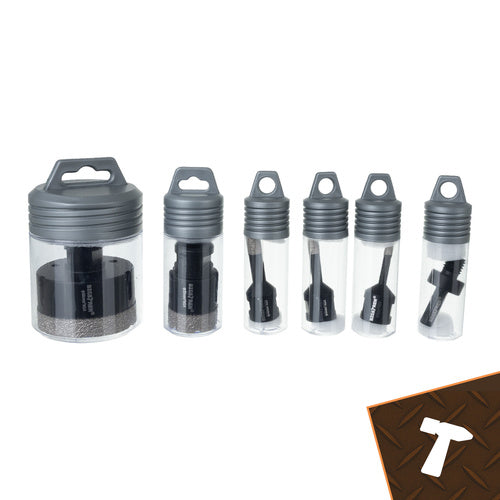 Diamant Hulsave sæt M14 (6–68 mm) – 6 dele til fliser, keramik & sten