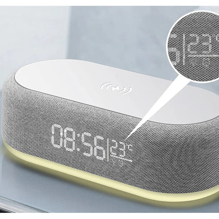 Digital väckarklocka med termometer och trådlös laddare - 2-i-1 lösning