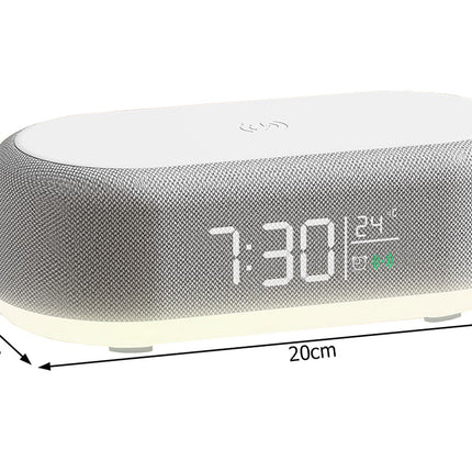 Digital väckarklocka med termometer och trådlös laddare - 2-i-1 lösning