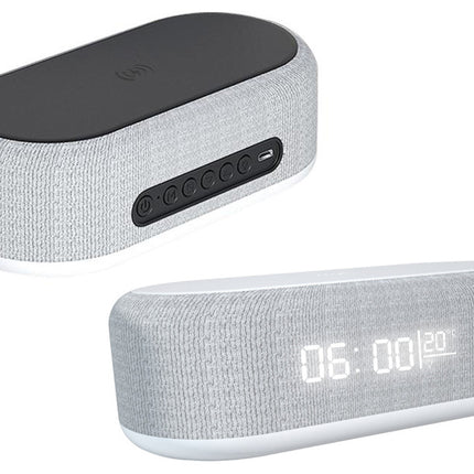 Digital väckarklocka med termometer och trådlös laddare - 2-i-1 lösning