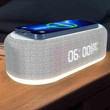 Digital väckarklocka med termometer och trådlös laddare - 2-i-1 lösning