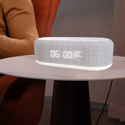 Digital väckarklocka med termometer och trådlös laddare - 2-i-1 lösning