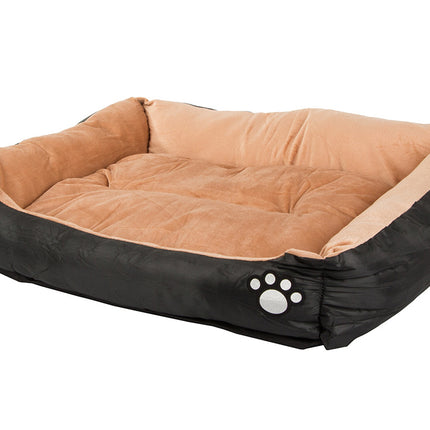 Lyxig plysch hundkorg med halkfri botten - 70x58 cm