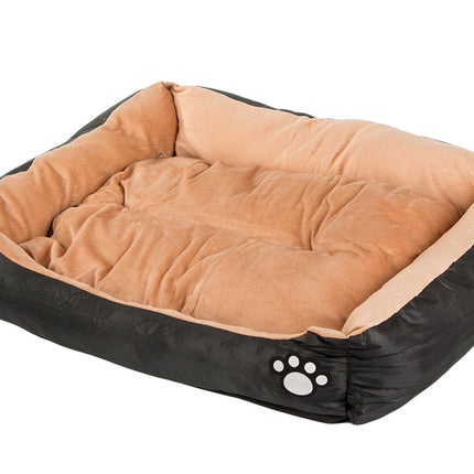 Lyxig plysch hundkorg med halkfri botten - 70x58 cm