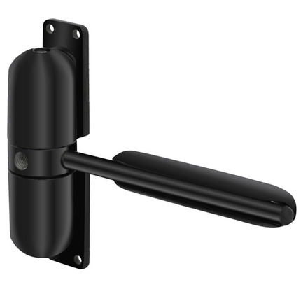 Svart dörrstängare med arm – För dörrar upp till 60 kg