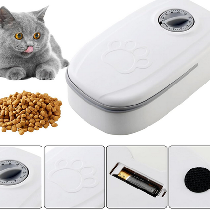 Automatisk Foderdispenser med Timer til Hund og Kat