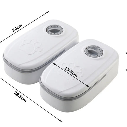 Automatisk Foderdispenser med Timer til Hund og Kat