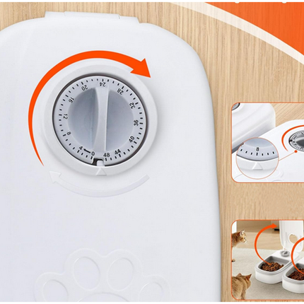 Automatisk Foderdispenser med Timer til Hund og Kat