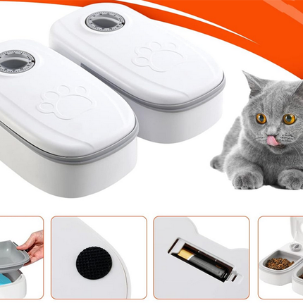 Automatisk Foderdispenser med Timer til Hund og Kat