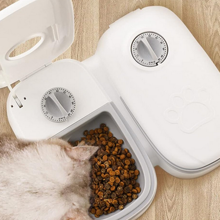 Automatisk Foderdispenser med Timer til Hund og Kat