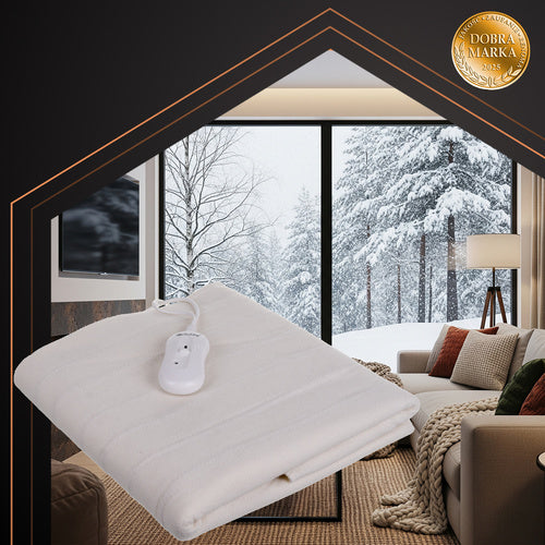 Varmeunderlag 190x80 cm, enkelt – Blødt, Varmende & Med Fjernbetjening