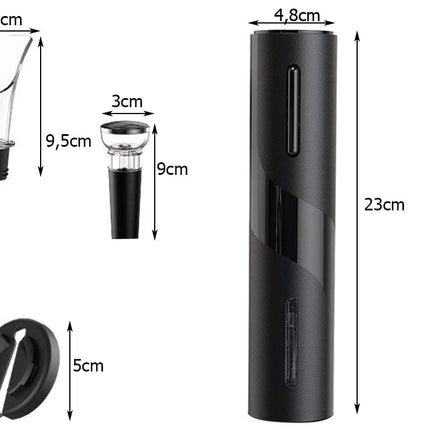 Elektrisk vinöppnare Set med 5 delar