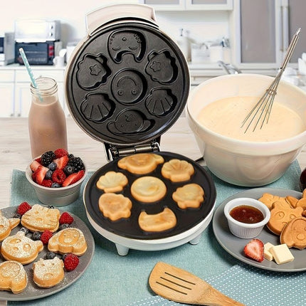 Våffeljärn med roliga motiv – Roliga former för hela familjen, 1200W