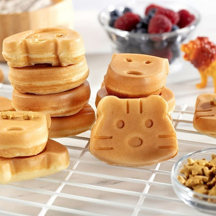 Våffeljärn med roliga motiv – Roliga former för hela familjen, 1200W