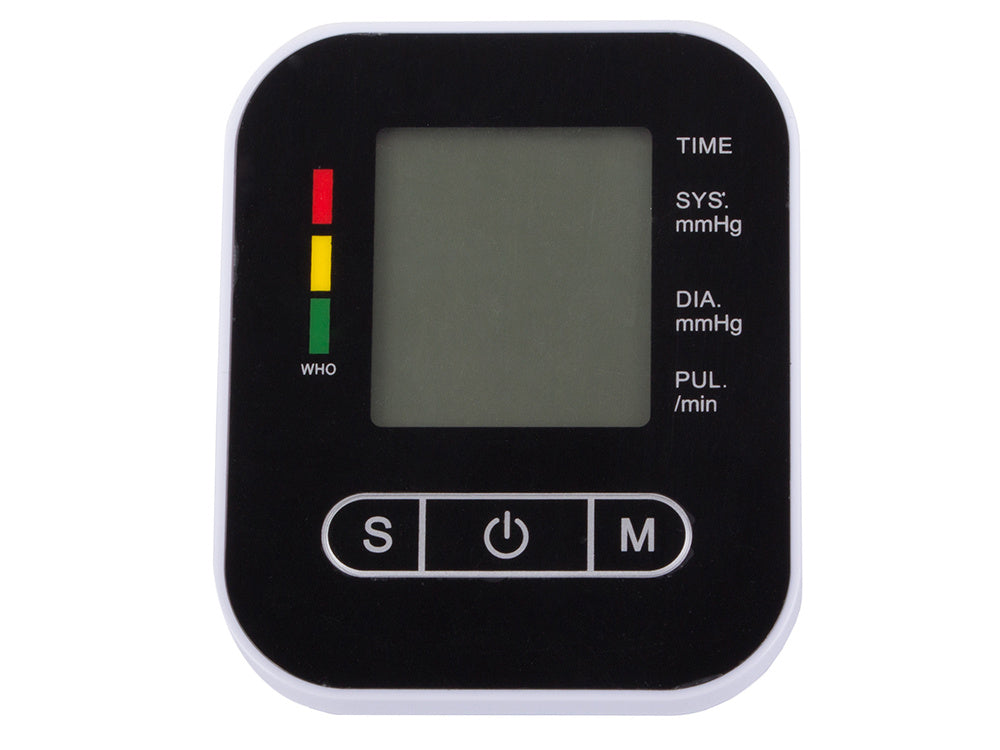 Elektronisk överarmsblodtrycksmätare – LCD-skärm och anti-halkbas