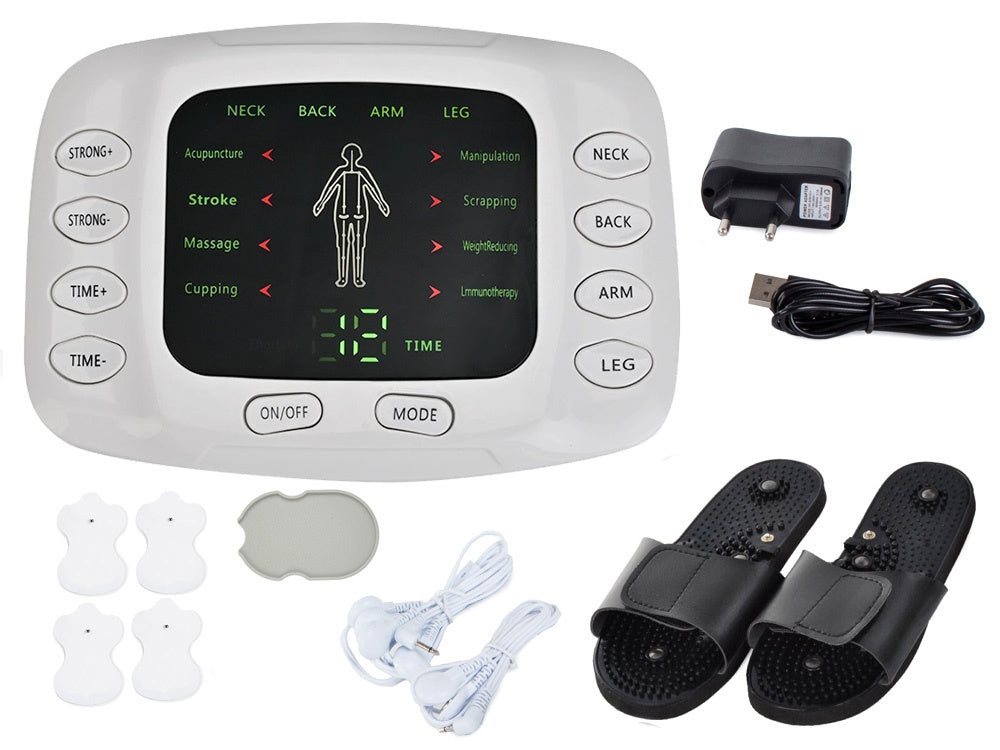EMS Elektrostimulator med Akupressursandaler – Muskel- och nervmassage för hela kroppen