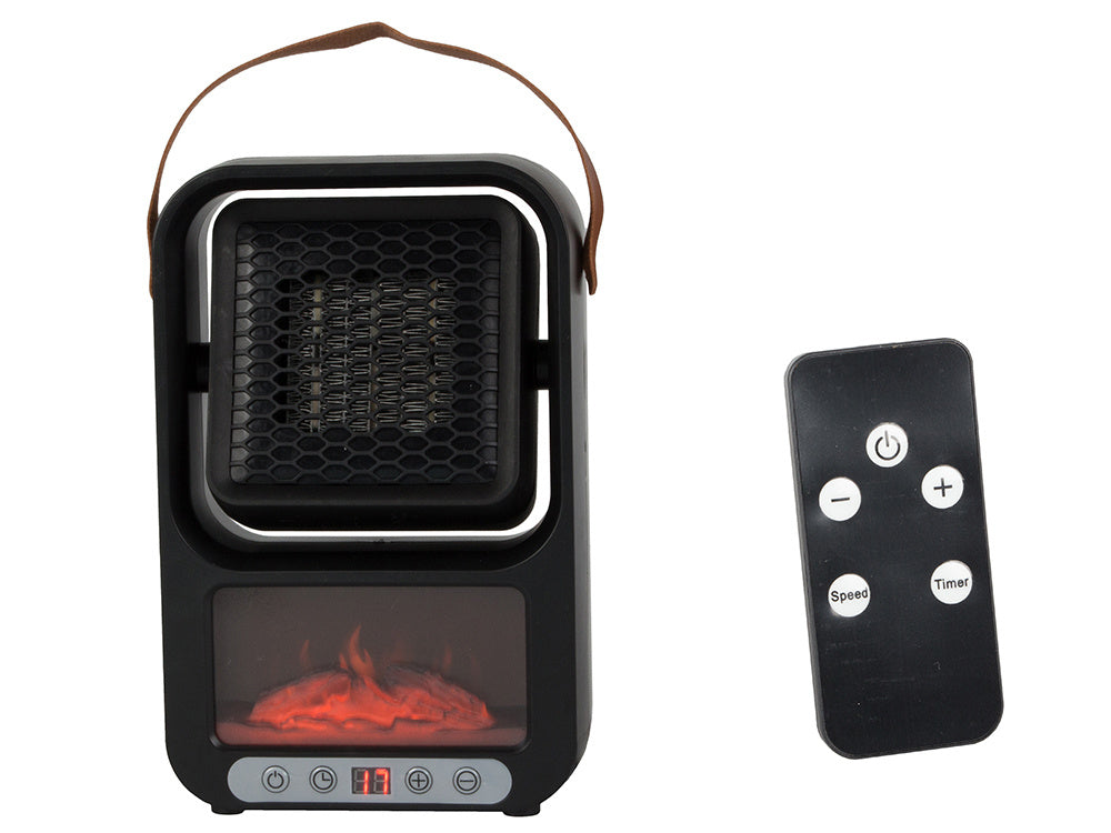 Elektrisk Thermo Fläkt med LED Öppen spis - 500W