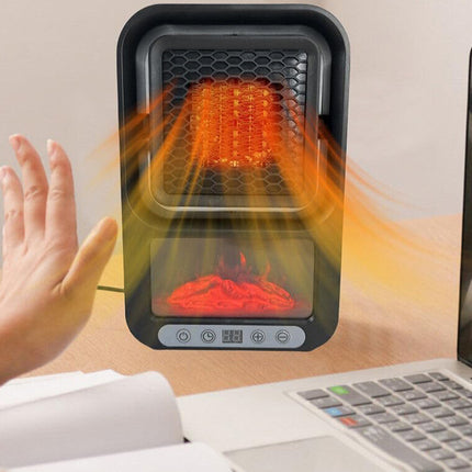 Elektrisk Thermo Fläkt med LED Öppen spis - 500W