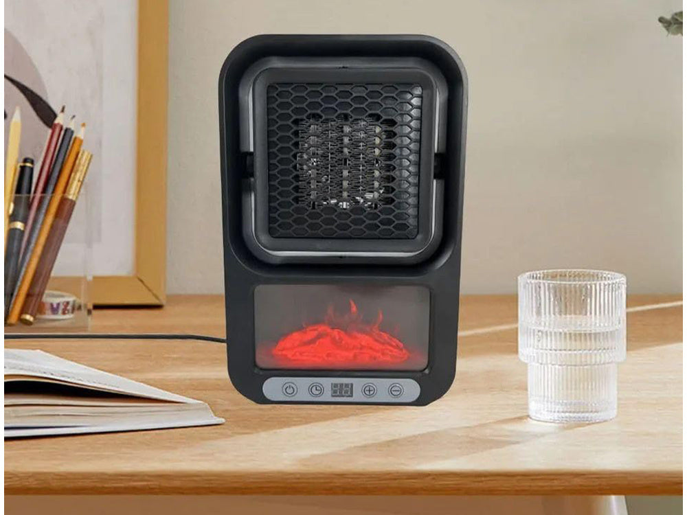 Elektrisk Thermo Fläkt med LED Öppen spis - 500W