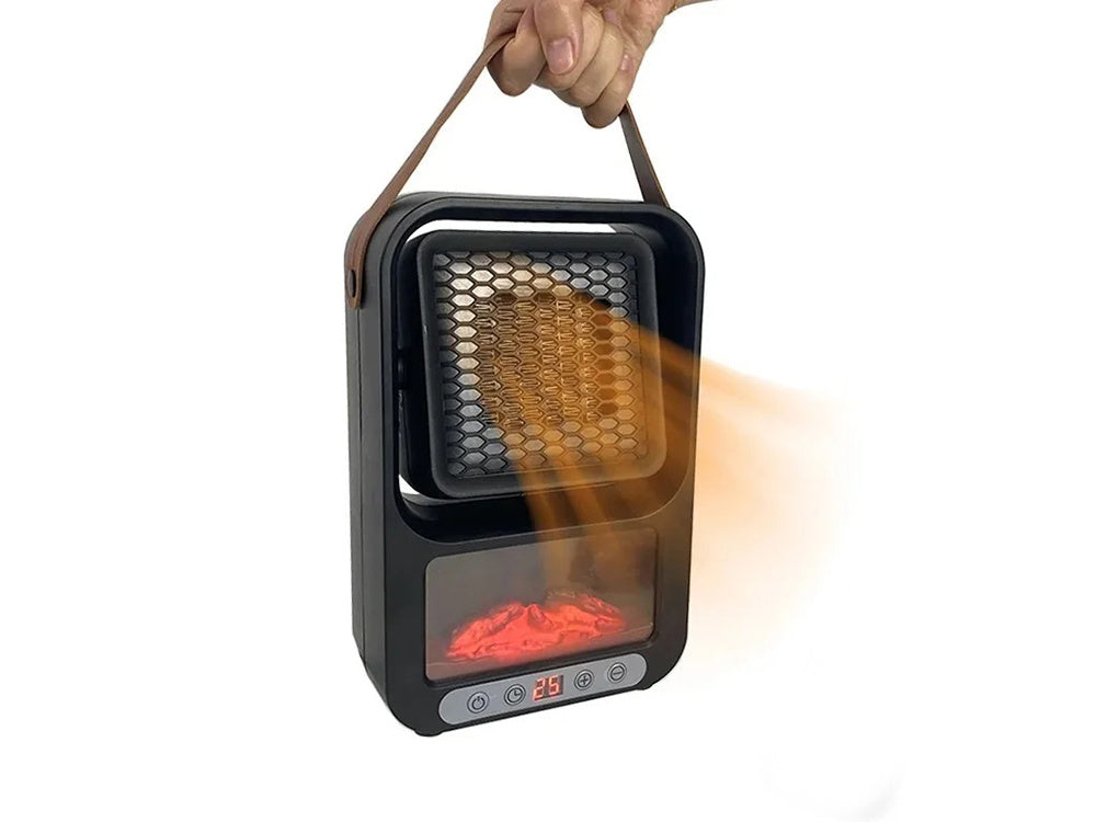 Elektrisk Thermo Fläkt med LED Öppen spis - 500W