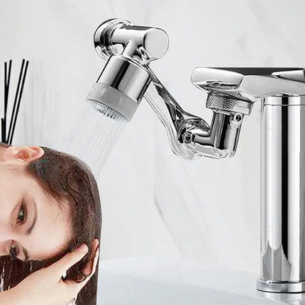 Fleksibel Vandhane-Forlænger i Krom – 1080° Roterbar