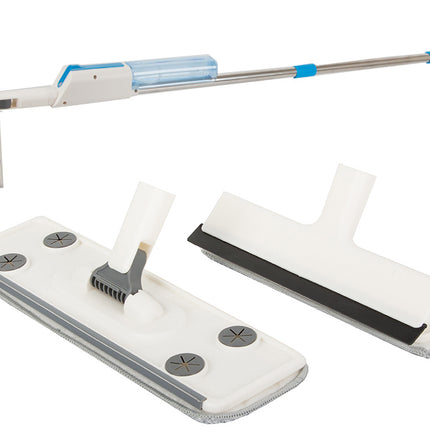 Fladmoppe med Spray og Vinduesvasker