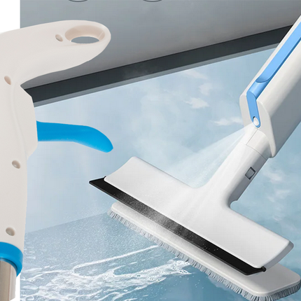 Fladmoppe med Spray og Vinduesvasker