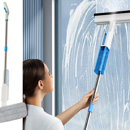 Fladmoppe med Spray og Vinduesvasker