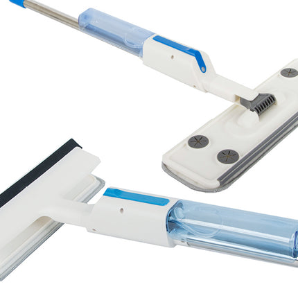 Fladmoppe med Spray og Vinduesvasker