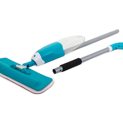 Fladmoppe med Integreret Sprøjte og Roterende Hoved - Effektiv og Brugervenlig Rengøring