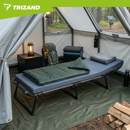 Foldbar Solseng med Hynde – Justerbar Have- og Strandliggestol