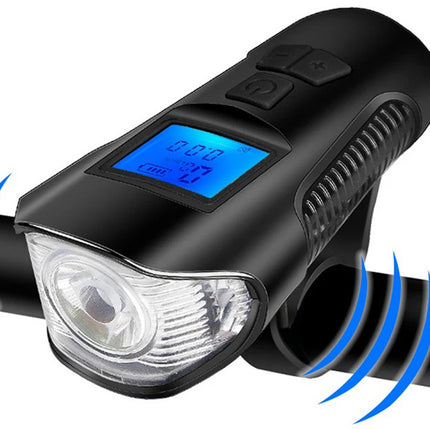 Multifunktionelt Cykellygte Set med Hastighedsmåler og Horn