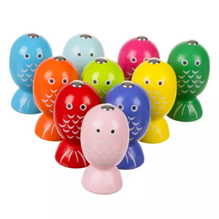 Magnetisk fiskespel i trä för barn 