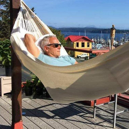 Stor trädgårdshängmatta med förvaringsväska